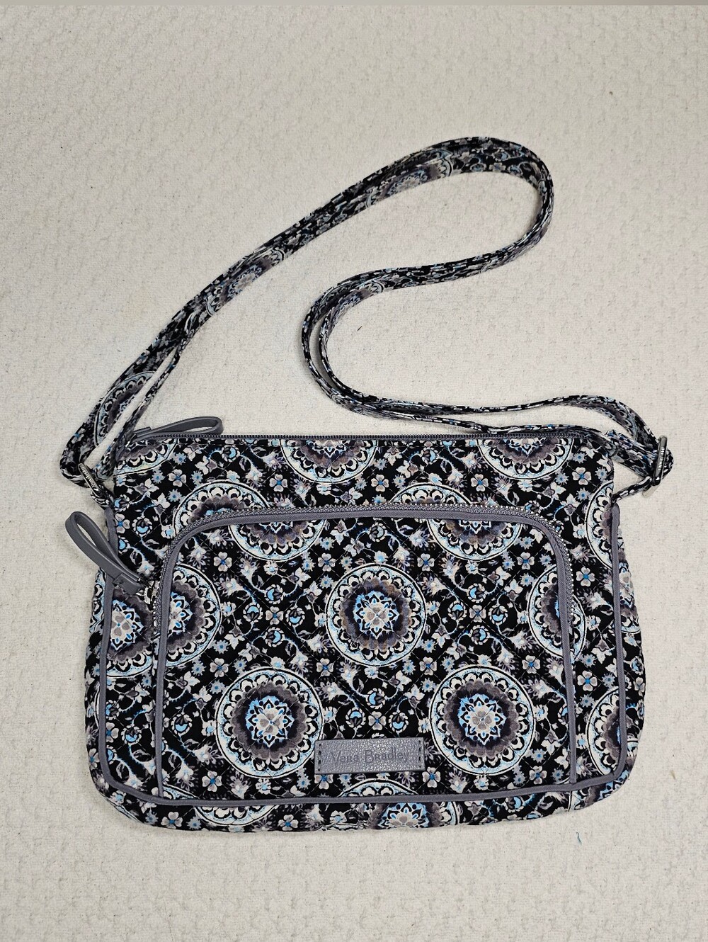 Vera Bradley Crossbody or Shoulder Bag - Charcoal Medallion